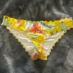 Shade & Shore Multicolor Ruffled Bikini Bottoms